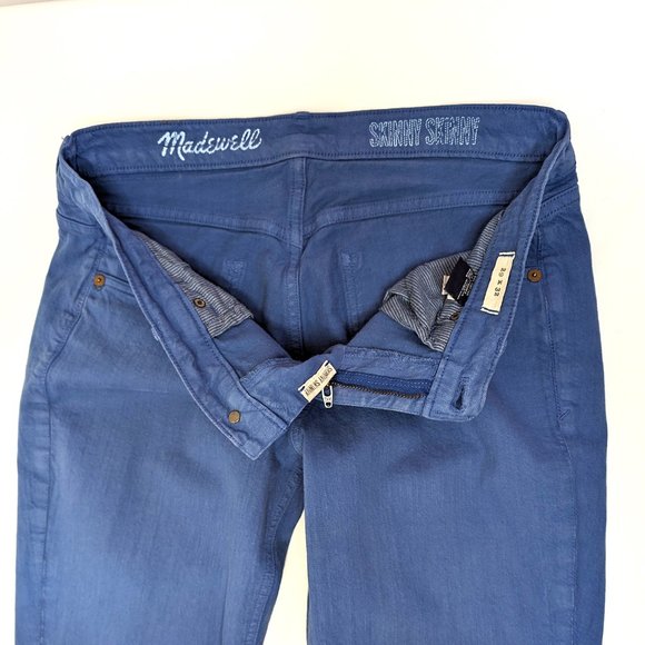 Madewell Skinny Skinny Ombré Gradient Blue Indigo Denim Jeans Size Women's 29x32 - Picture 5 of 5
